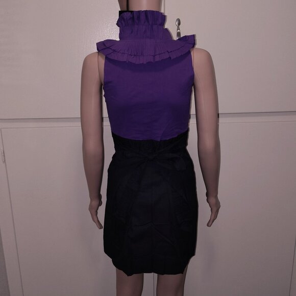 Rachael G. Black and Purple Sleeveless Summer Dress, Size S and M - Picture 3 of 12